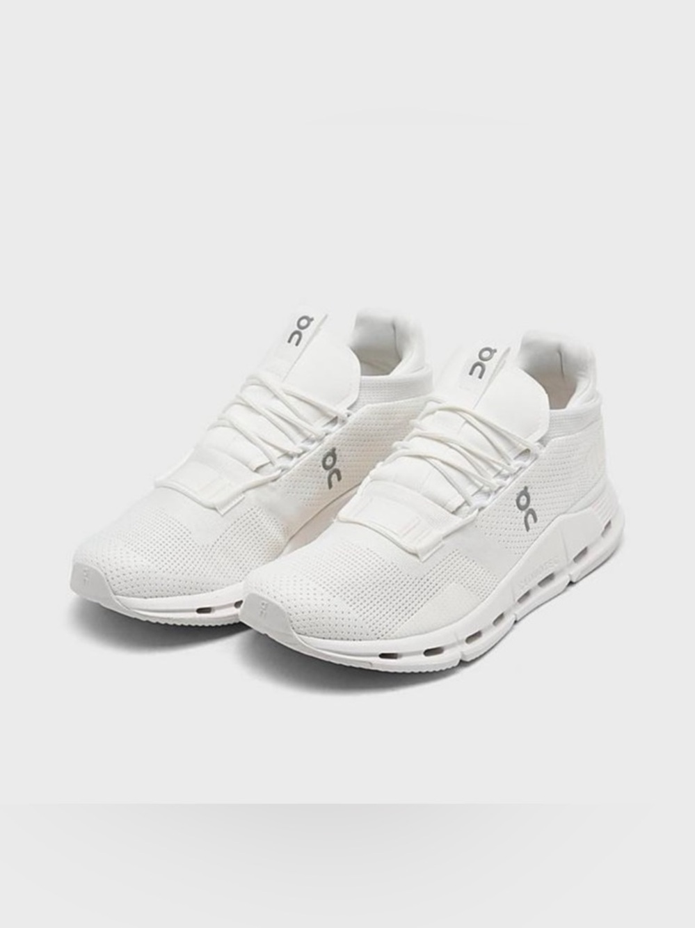 On Running On Cloud All White Cloudnova Running Shoes Sneaker Women’s Size 11